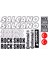 Salcano Bisiklet Sticker Etiket Seti Siyah A4 1