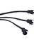 Bakır 3 Yollu Pwm 4pin/3pin Bilgisayar Fanı Güç Kollu Splitter Uzatma Kablosu (Yurt Dışından) 5