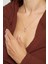 Zirkon Taşlı Rose Minimal Mikail Kılıcı Gümüş Kolye 3