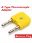 K-Tipi Termokupl Adaptörü Mini K Tipi Yuvarlak Banana Fişli Termometre Sarı (Yurt Dışından) 2
