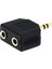 Altın Kaplama 3,5mm Jack Splitter Adaptörü - Siyah (Yurt Dışından) 2