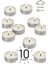 10 Adet | Vanilya Kokulu Tealight Mum | 4 Saat Yanar | Dekoratif Mumluk Mumu 1