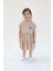 Kısa Kollu Plaj Elbise Bej Organik Pamuk 2