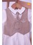 Babyhola Yelekli Kravatlı Erkek Bebek Patikli Tulum 13852 2