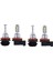 H11 H8 H16 80W 4000LM 3000K Sarı LED Sis Farları Ampuller Kiti (Yurt Dışından) 5