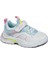 30053 Kız Çocuk Sneaker Spor Ayakkabı Beyaz - Pembe 1