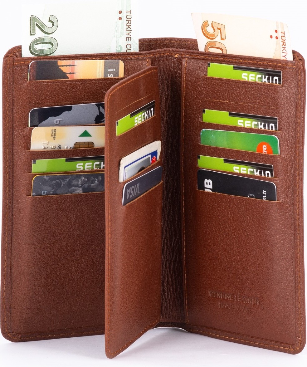 Seçkin Horizonestore 405 Model Hakiki Deri Telefon Bölmeli Uzun Cüzdan görsel 5
