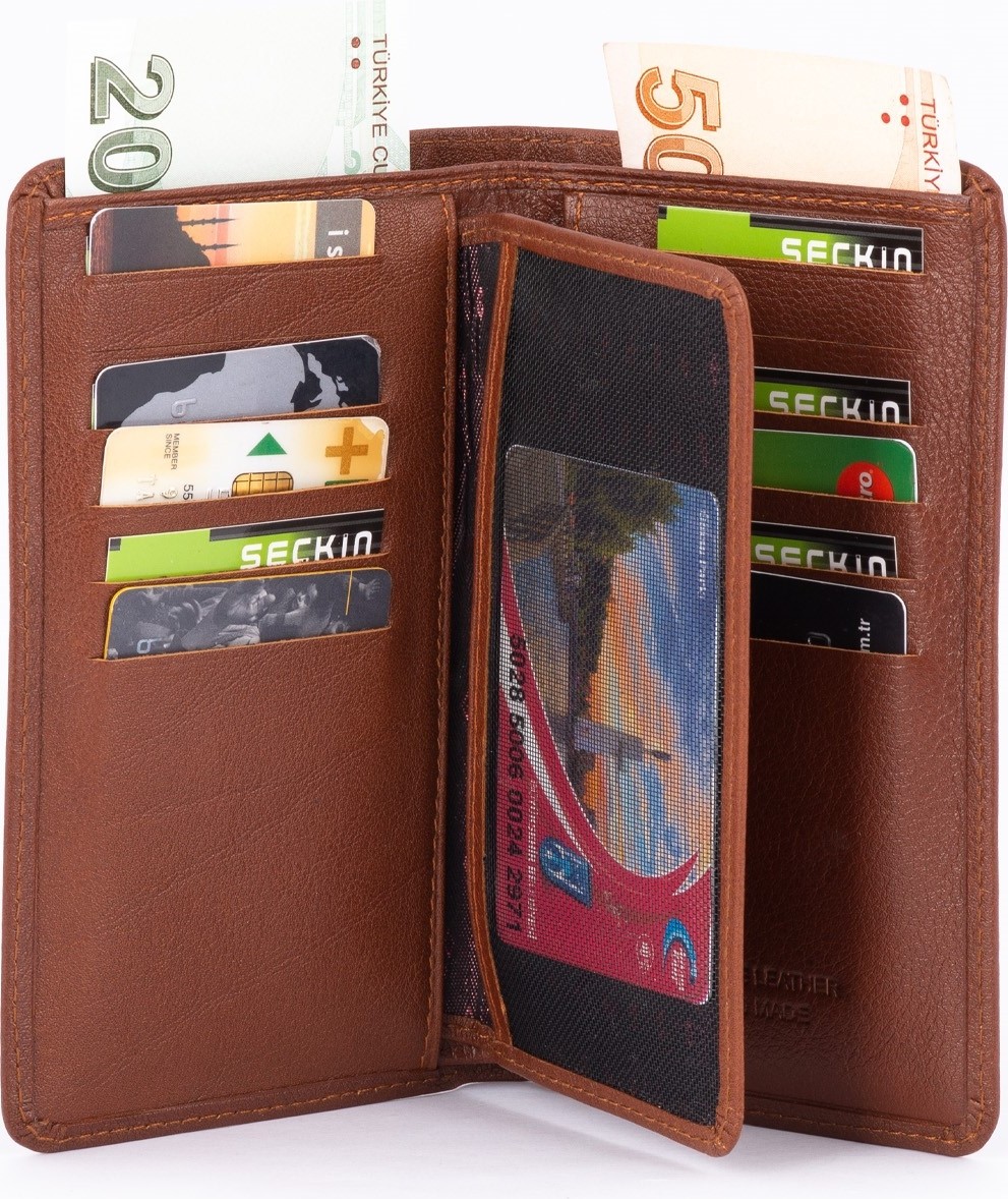 Seçkin Horizonestore 405 Model Hakiki Deri Telefon Bölmeli Uzun Cüzdan görsel 6