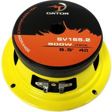 Dator 16 cm Profesyonel Midrange SV-165.2 125W Rms 500W Maksimum Güç (2 Adet)