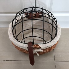 Pabiflo Kedi Köpek Bisiklet Ön Gidon Sepeti Evcil Hayvanlar El Dokuma Bisiklet Sepeti (Yurt Dışından)