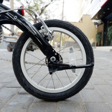 Pabiflo Katlanır Bisiklet Kickstand 16 Inç Yan Ula Işık Braketi Siyah Için (Yurt Dışından)