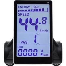 Pabiflo M5 Elektrikli Bisiklet LCD Ekran Ölçer 24V 36V 48V 60V E Scooter(Sm 5pın) (Yurt Dışından)