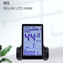 Pabiflo M5 Elektrikli Bisiklet LCD Ekran Ölçer 24V 36V 48V 60V E Scooter(Sm 5pın) (Yurt Dışından)