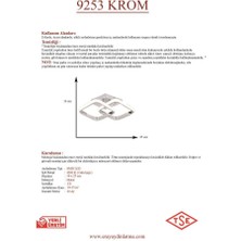 Eray Aydınlatma 9253 Ledli Krom Plofonyer Avize