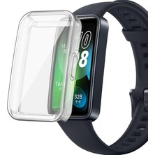 Kreton Huawei Band 8 Uyumlu Kasa ve Ekran Koruyucu 360 Tam Koruma Silikon Kılıf