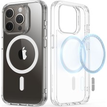 Kasi Elektronik Apple iPhone 15 PRO Magsafe Şeffaf Silikon Kılıf