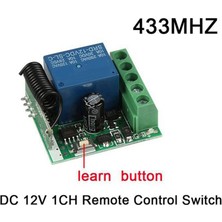 Pabiflo Dc 12V Tek Kanallı Röle + 2 Uzaktan Kumanda Vericisi Dıy Kiti (Yurt Dışından)