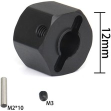 Pabiflo 4 Adet 12 mm Tekerlek Altıgen Hub 1/10 Rc Paletli Eksenel, 9mm (Yurt Dışından)