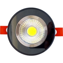 Sunlight Füme Cam Yuvarlak Sıva Altı LED Spot Armatür İç Beyaz, Kenar Gün Işığı