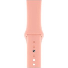 Dijimedia Apple Watch Seri 1/2/3/4/5/6/7/8/se/ultra 42MM 44MM 45MM 49MM Kordon Kayış Bileklik Klasik Silikon Açık Pembe