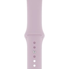 Dijimedia Apple Watch Seri 1/2/3/4/5/6/7/8/se/ultra 42MM 44MM 45MM 49MM Kordon Kayış Bileklik Klasik Silikon Lavanta