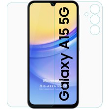 Microsonic Samsung Galaxy A15 Ön + Arka Nano Cam Ekran Koruyucu