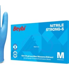 Beybi Nitril Pudrasız Strong Eldiven 100'LÜ 1 Paket