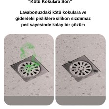 Omilife Banyo ve Mutfak Lavabo Koku Önleyici Gider Koruyucu Silikon Sızdırmaz Ped