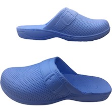 Gezer Erkek Mavi Noktalı Önü Kapalı Banyo Bahçe Terliği GE0358-10