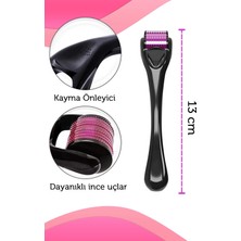 Orginx Titanyum Uçlu 540 Iğneli Derma Roller 0,5 mm Iğne Cilt Yüz Vücut Yenileme Masaj Aleti