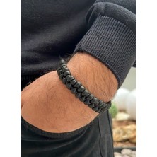 Kutcha Accessories Kutcha Balıksırtı El Yapımı Örgü Erkek Bileklik