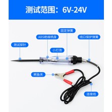 Trucks Habby Araba Devre Hattı Algılama Çok Fonksiyonlu Test Lambası Elektrikçi Hattı Tamir Aracı 12V24V Testi Elektrikli Test Kalemi (Yurt Dışından)