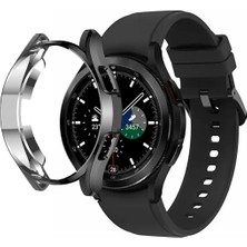 Kreton Samsung Galaxy Watch 4 40MM Uyumlu Kasa ve Ekran Koruyucu 360 Tam Koruma Silikon Kılıf