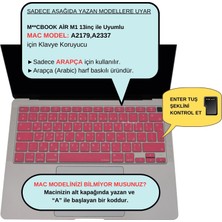 McStorey Macbook Air M1 Klavye Kılıf 13 inç UK(EU) Arapça Baskılı A2179 A2337 ile Uyumlu