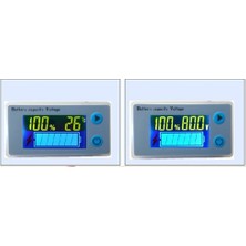 Puthing 10-100V LCD Araba Asit Kurşun Lityum Pil Kapasitesi Göstergesi Dijital Voltmetre (Yurt Dışından)