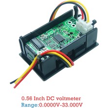 Puthing Nanlıy- Dijital 0.56 Inç LED Ekran 5 Bit Dc 0-33.000 V Voltmetre Gerilim Ölçer Test Cihazı (Yurt Dışından)