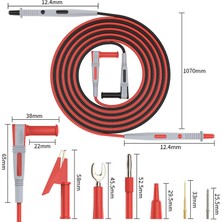 Puthing P1503B Multimetre Test Kabloları Kiti, Timsah Klipsli Dijital Multimetre Kabloları Değiştirilebilir Multimetre Prob Uçları (Yurt Dışından)