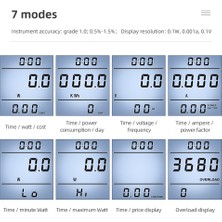 Puthing DDS109L Wer Metre Soketi Monitörler Wer Elektrik Tüketimi Watt Metre Takılabilir Soket Wer Watt Ölçer (Yurt Dışından)