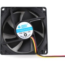 Bettyabecky Taşınabilir Bilgisayar DC12V 8cm Pc Bilgisayar Cpu Soğutma Fanı Soğutucu Süper Sessiz (Yurt Dışından)