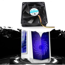 Bettyabecky Taşınabilir Bilgisayar DC12V 8cm Pc Bilgisayar Cpu Soğutma Fanı Soğutucu Süper Sessiz (Yurt Dışından)