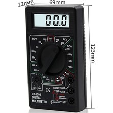 Bettyabecky LCD Dijital Multimetre Mini Multimetre Voltmetre Ampermetre Ohm Test Cihazı Amper Metre Profesyonel Aracı (Yurt Dışından)