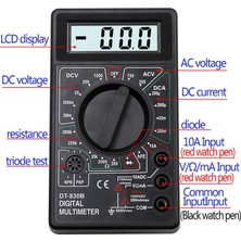 Bettyabecky LCD Dijital Multimetre Mini Multimetre Voltmetre Ampermetre Ohm Test Cihazı Amper Metre Profesyonel Aracı (Yurt Dışından)