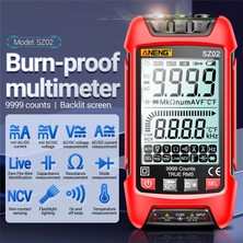 Bettyabecky Dijital Multimetre 9999 Sayısı Evrensel Metre Elektrik Sayacı Test Cihazı Multitester Sıcaklık Ac/dc Gerilim Ölçer Diyot Ampermetre Direnç Ölçer Voltmetre (Pilsiz) (Yurt Dışından)