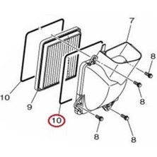 Moto Express Yamaha XMAX250-300 2018-2024 Varyatör Debriyaj Hava Filtresi Oringi Contası A