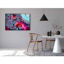 Myphotostation Soyut Canlı Renkler Temperli Cam Duvar Tablosu