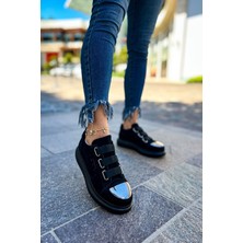 Shoecide SHCH251 Sst Mirror Suede Kadın Ayakkabı Sıyah