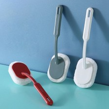 Silver Umbrella Banyo Uzun Saplı Temizleme Fırçası Kiremit Tuvalet Lavabo Zemin Küvet Sünger Fırça Temizleme Kasırga Spin Scrubber (Yurt Dışından)