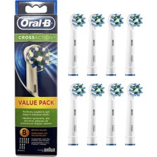 Silver Umbrella Oral-B Yedek Elektrikli Diş Fırçası Başlığı Yedek Çapraz Hareketli, Dişlerin Arasına Derinlemesine Girecek Şekilde Mükemmel Açılı, 8 Sayım (Yurt Dışından)