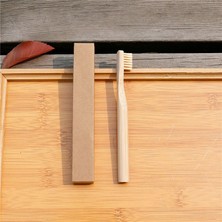 Silver Umbrella Bambu Diş Fırçası Ahşap Sağlık Yumuşak Fiber Ahşap Kömür Diş Fırçası Ağız Temizleme Aracı Çevre Dostu Diş Fırçası Kapağı (Yurt Dışından)