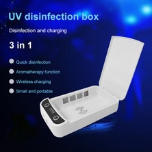 Silverum Brella USB + Plug-In Uv Ultraviyole Diş Fırçası Cep Telefonu Dezenfeksiyon Kutusu Ev Kablosuz Hızlı Şarj Taşınabilir Sterilizatör (Yurt Dışından)